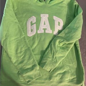 GAP Neon Green Logo Hoodie